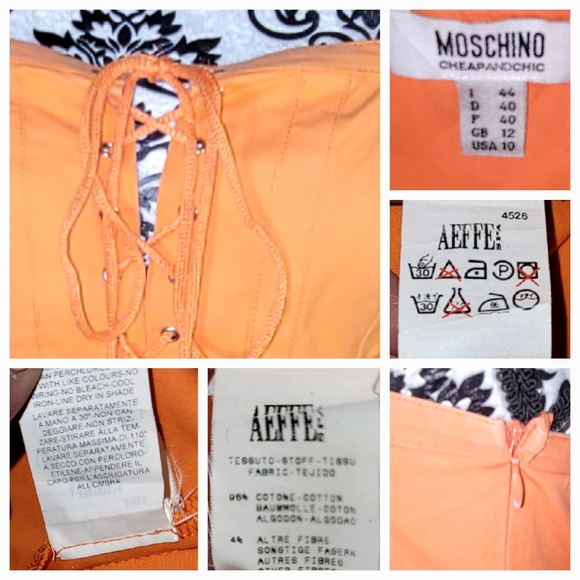 SOLD Moschino Summer Dress Cotton - Picture 5 of 10